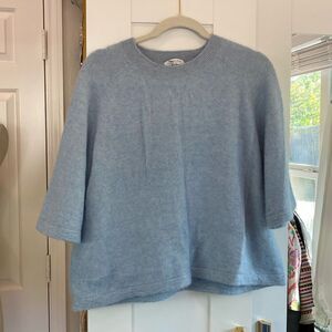 & other stories crew neck alpaca blend sweater